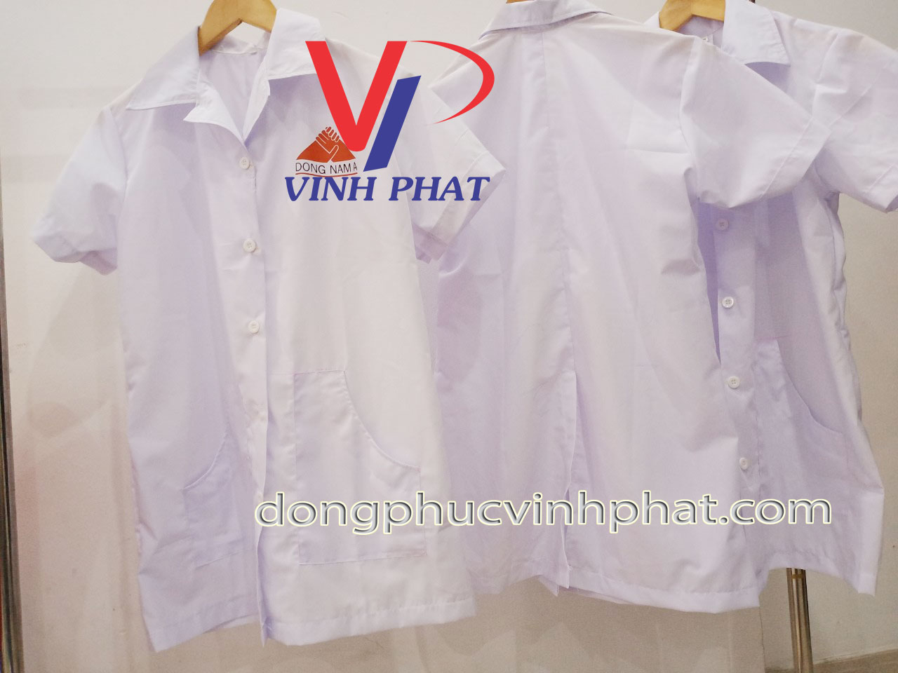 May áo blouse, áo y tá, áo điều dưỡng giá rẻ - đồng phục vĩnh phát