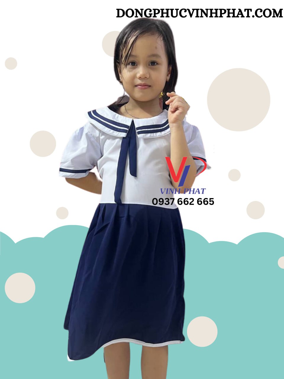 Váy trẻ em xanh nước biển | Bé Cưng Shop